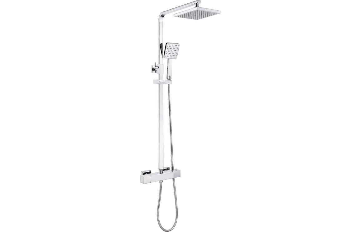 Daintree Cool-Touch Thermostatic Mixer Shower w/Riser & Overhead Kit