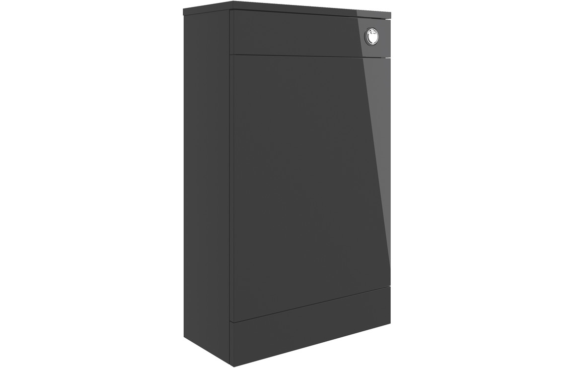 Viola 500mm Floor Standing WC Unit - Anthracite Gloss