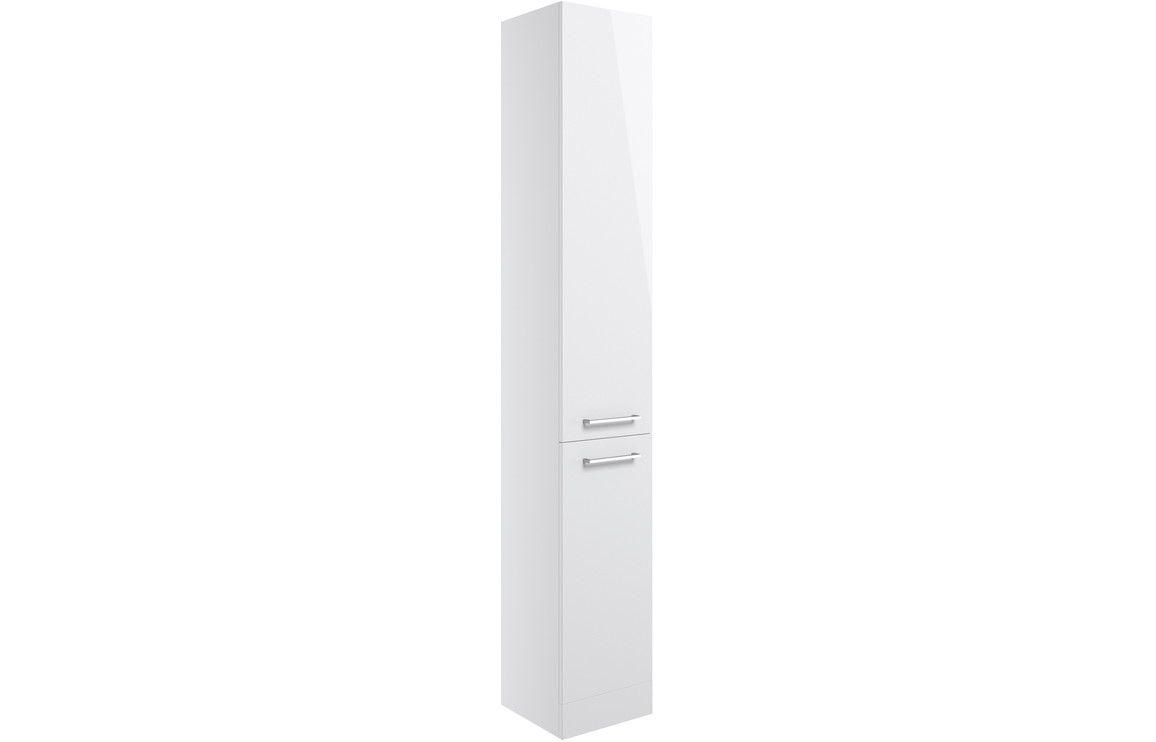 Viola 350mm Floor Standing 2 Door Tall Unit - White Gloss