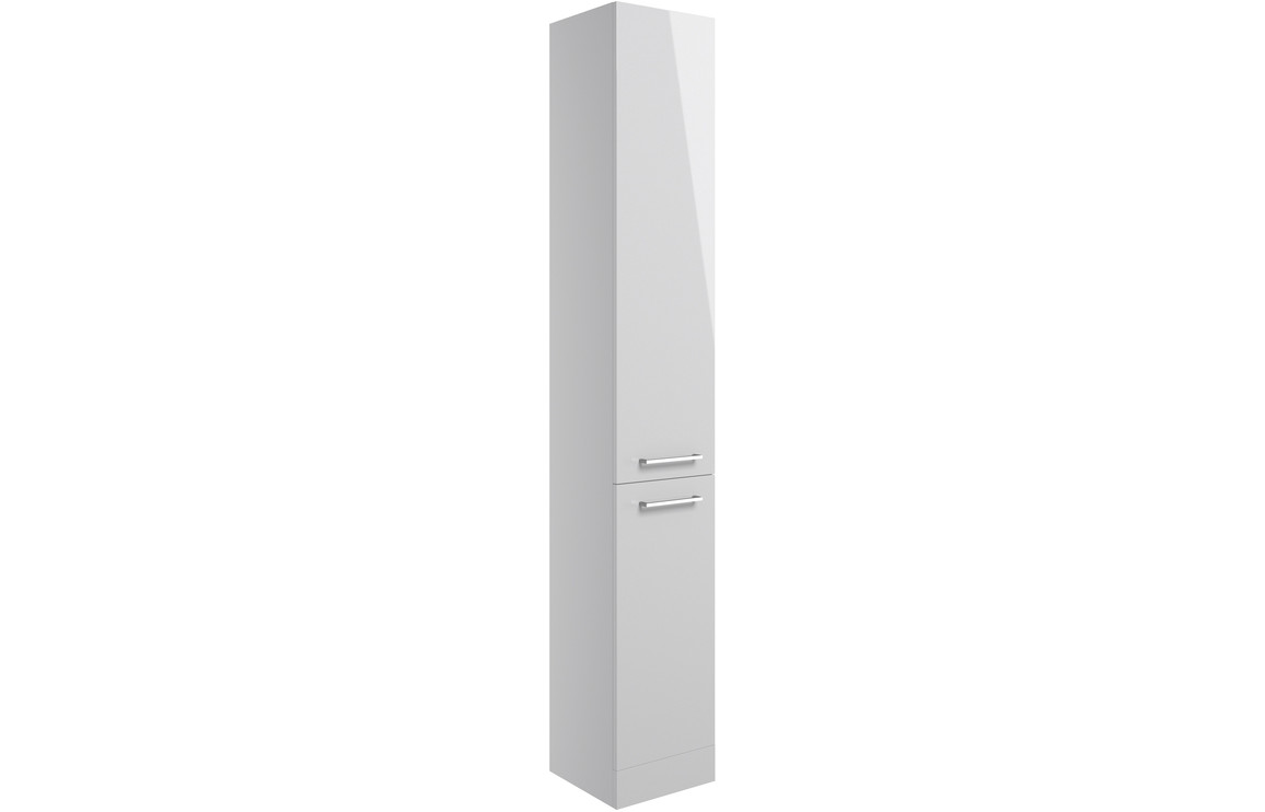 Viola 350mm Floor Standing 2 Door Tall Unit - Grey Gloss
