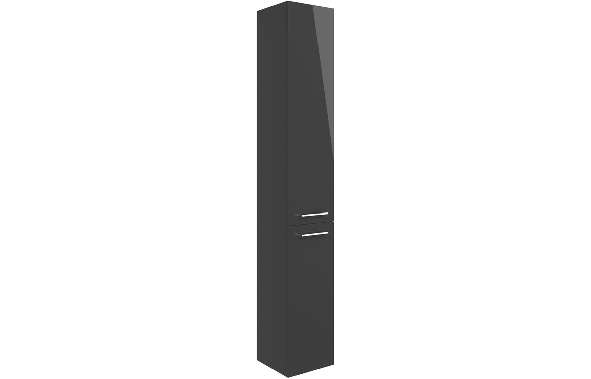 Viola 350mm Floor Standing 2 Door Tall Unit - Anthracite Gloss