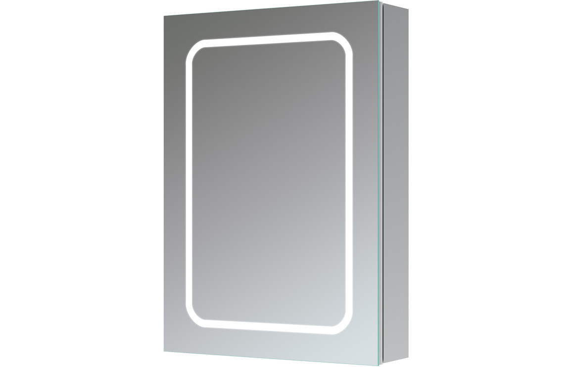 Bahia 500mm 1 Door Front-Lit LED Mirror Cabinet