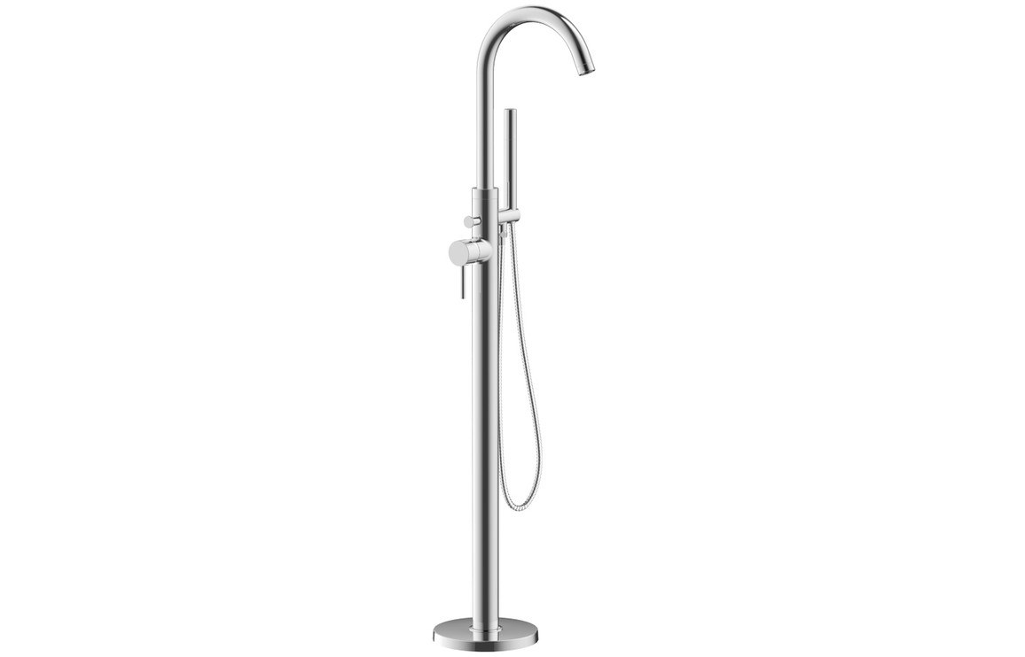 Aira Floor Standing Bath/Shower Mixer - Chrome