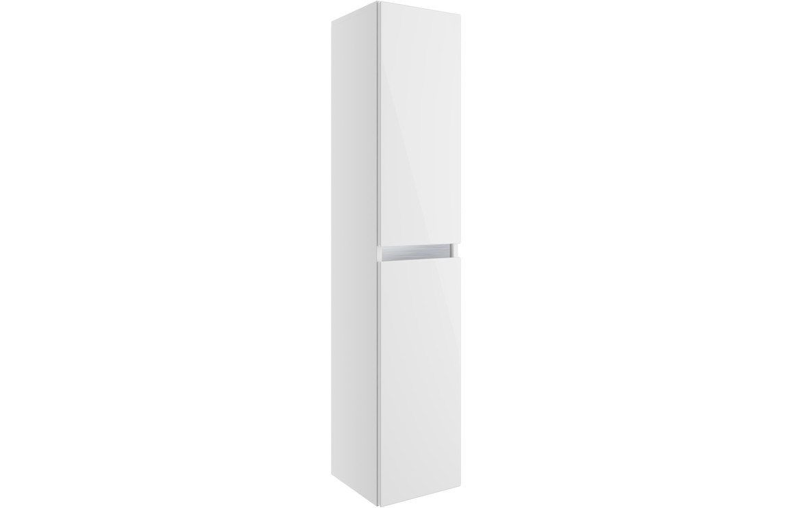 Candela 300mm 2 Door Wall Hung Tall Unit - White Gloss