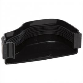 Ogee Gutter Stop End Ext R/H Black