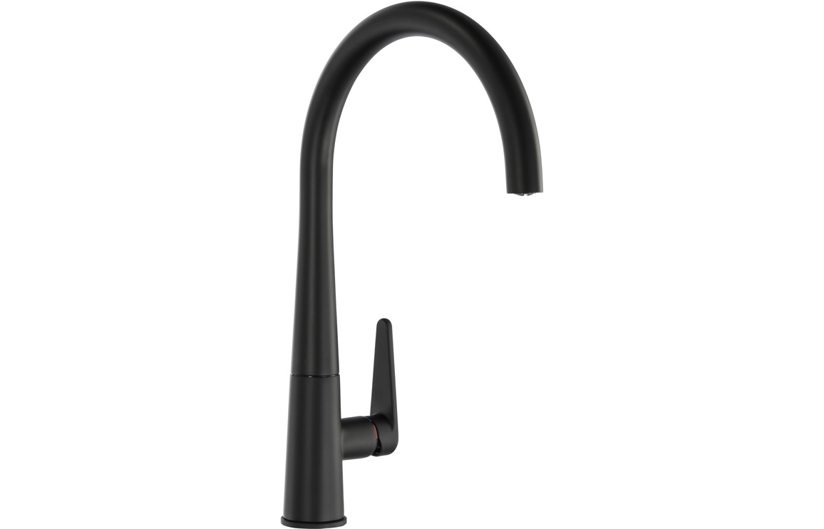 Abode Coniq R Single Lever Kitchen Mixer Tap - Matt Black