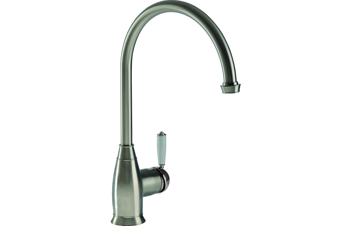 Abode Astbury Single Lever Kitchen Mixer Tap - Pewter