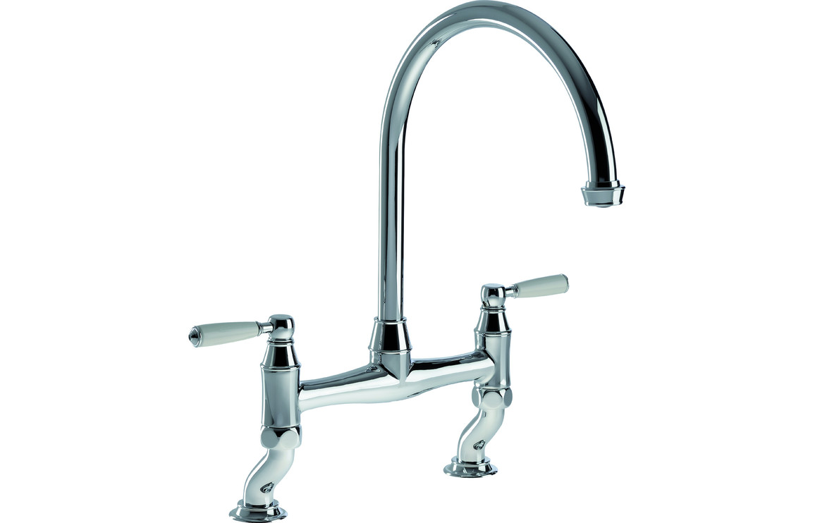 Abode Astbury Bridge Kitchen Mixer Tap - Chrome