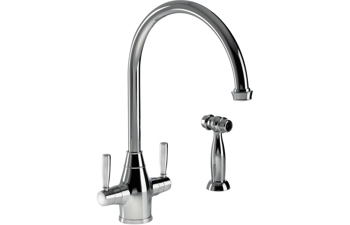 Abode Brompton Monobloc Kitchen Mixer Tap w/Handspray - Chrome